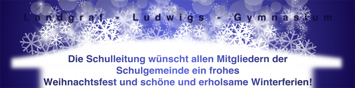 Schöne Ferien und ein frohes Fest!